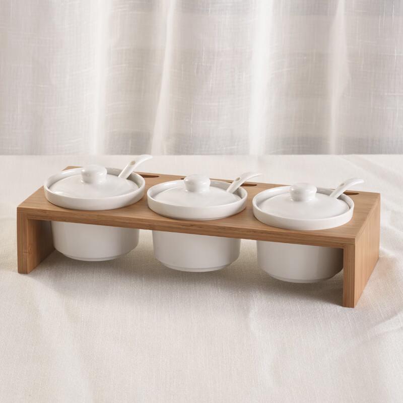 Ceramic Kitchen Seasoning Jar Set Set of 3