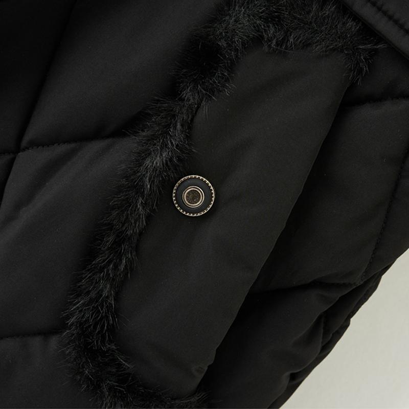 Fashion Winter Women's Vest Faux Fur Collar Thick Warm Sleeveless Jackets Woman Long Coat With Belt