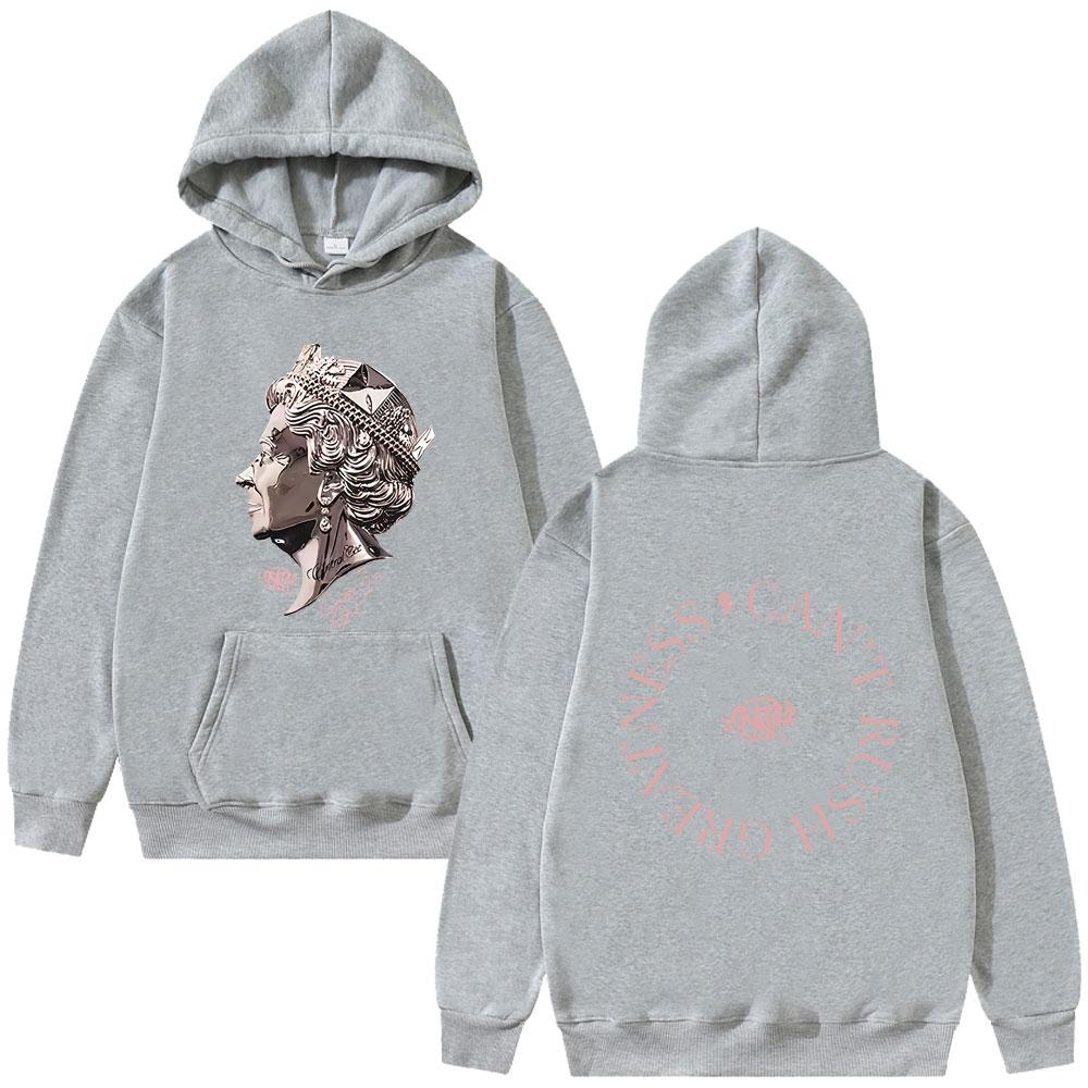 Rapper Central Cee CAN'T RUSH GREATNESS Album Graphic Hoodie Men Women Hip Hop Fashion Oversized Hoodies Male Vintage Sweatshirt