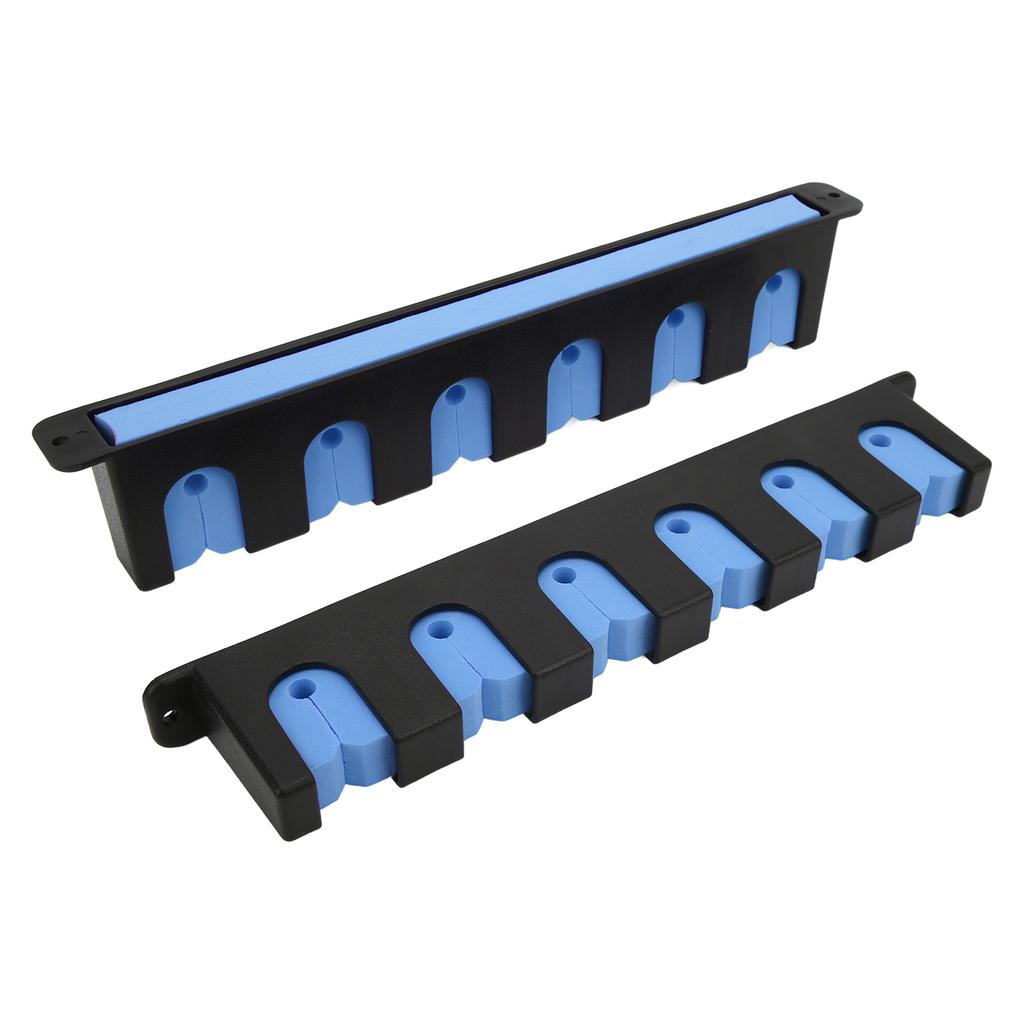 Wall Mounted Fishing Rod Rack Chemical Resistant Vertical 6 Fishing Rod Holder with 4 Screws