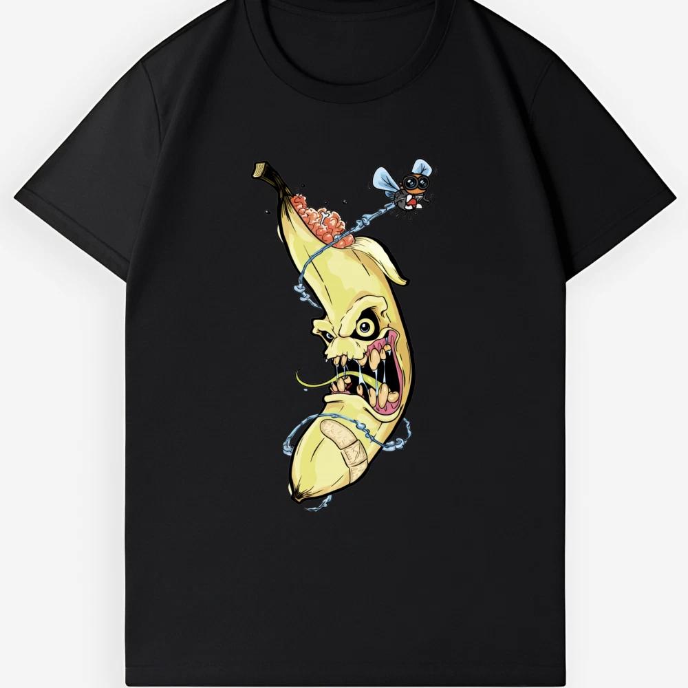 Crazy Banana Graphic Tee | Funny Wacky Cartoon Unisex T-Shirt XL