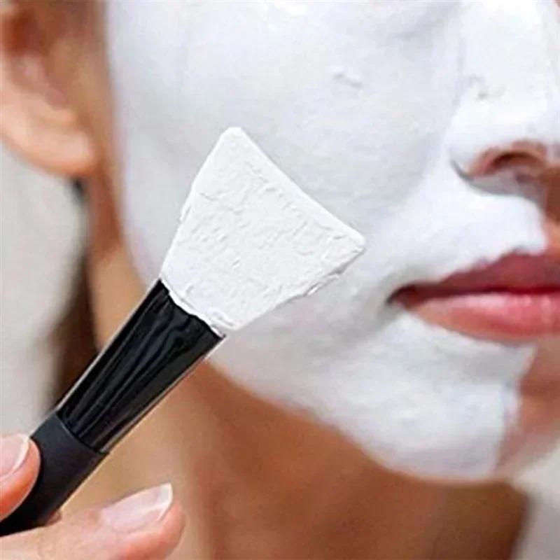 Wooden Handle Silicone Facial Mask Brush DIY Cosmetic Brush Tool Flat Head Facial Mask Conditioning Stick Spot Factory Wholesale