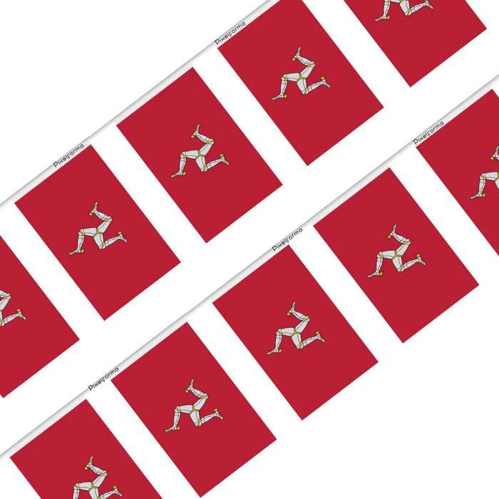 Guirlande Drapeau Île De Man 100 Pièces 14 X 21 Cm