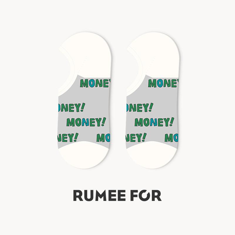 5 Pairs of Women's Summer Thin Style Shallow Mouth Non Slip Non Slip Heel Invisible Socks