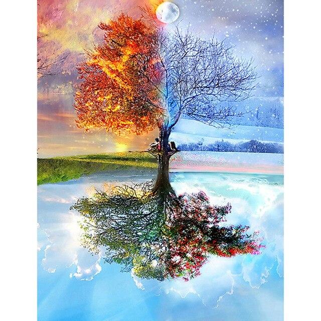 DCIDBEI Diamond Painting 40x50 Cm - Gufo Fantastico, Kit Completo Con Strass Rotondi, Arte Per Adulti E Bambini