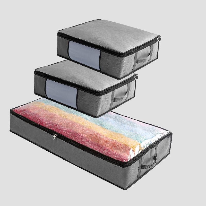 Large Capacity Quilt Storage Bag Non-Woven Clothing Storage Box Wardrobe Organizer for Clothes Bedroom Closet Organizer Case Hot