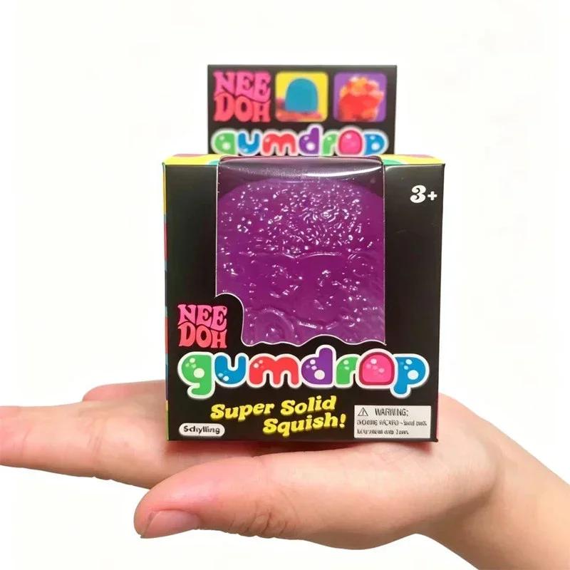 Needoh Gummibärchen Sensorisches Spielzeug Mehrfarbig Maltose Langsam Aufgehend Fidget Ball Stressabbau Kneten Anti-Angst ADHS Fokus Spielzeug