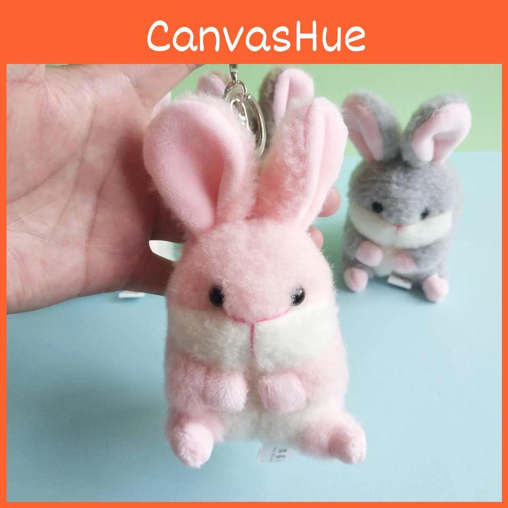 Plush Delightful Bunny Pendant Soft Rabbit Keychain For Bags And Accessories Car