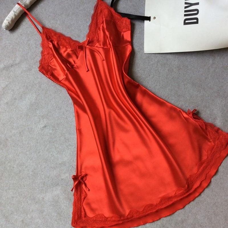 Satin Suspender Dress Pajamas Women Summer French Vintage Elegant Classic Basic Casual Mini Dress Homewear Chic