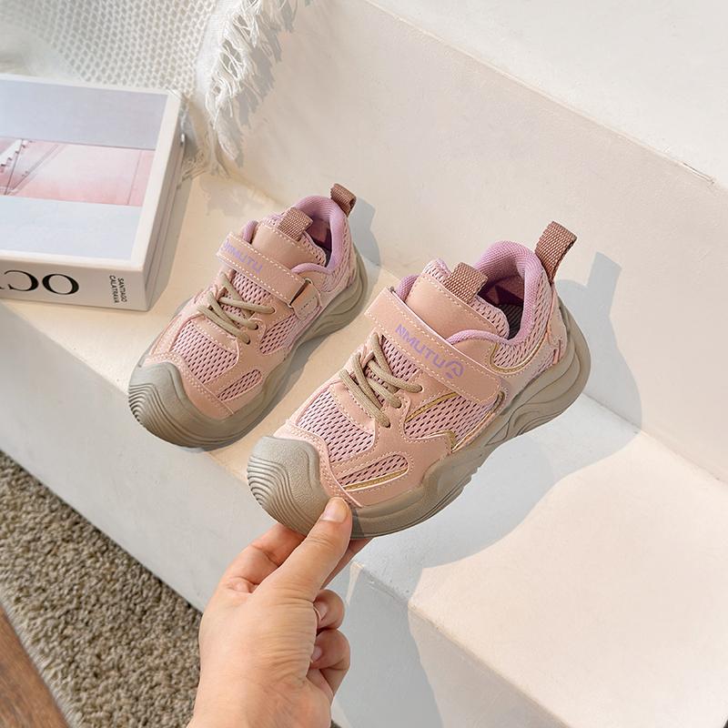 New Spring Children's Sports Fashionable  Shoes Soft Sole Non-slip Mesh Breathable Outdoor Sneakers Boys Girls Casual Kids