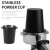 Black Coffee Dosing Cup Stainless Steel Coffee Powder Cup Portable Dosing Cup Tool  Espresso Dosing