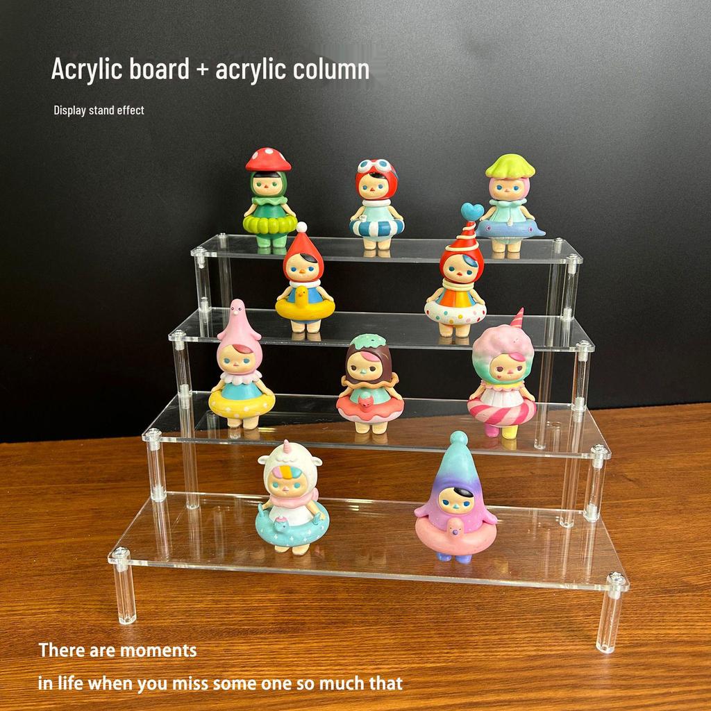 Akrylowy wielowarstwowy stojak wystawowy na pudełka kolekcjonerskie Pop Mart Blind Box
