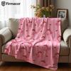 Cherry Stripes Ultra Soft Sherpa Fleece Blanket Fluffy Warm Halloween Cozy Throw for Sofa Couch Bedroom Gift All Season