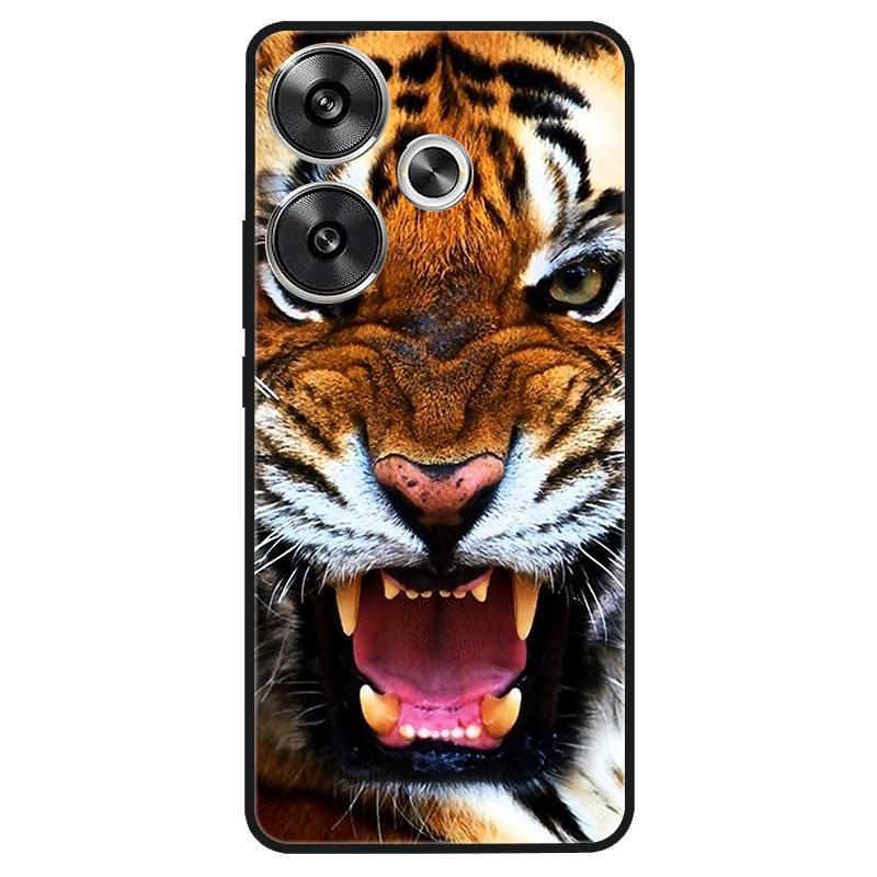 For Xiaomi Poco M6 4G Case Shockproof Soft Silicone TPU Bumper for Poco M6 4G Cover PocoM6 4G 2024 Lovely Luxury Cartoon Fundas