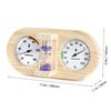 Wooden Sauna Thermometer Hygrometer 3in1 with 15 Minute Timer for For ROOM BathFor ROOM and Sauna Environments