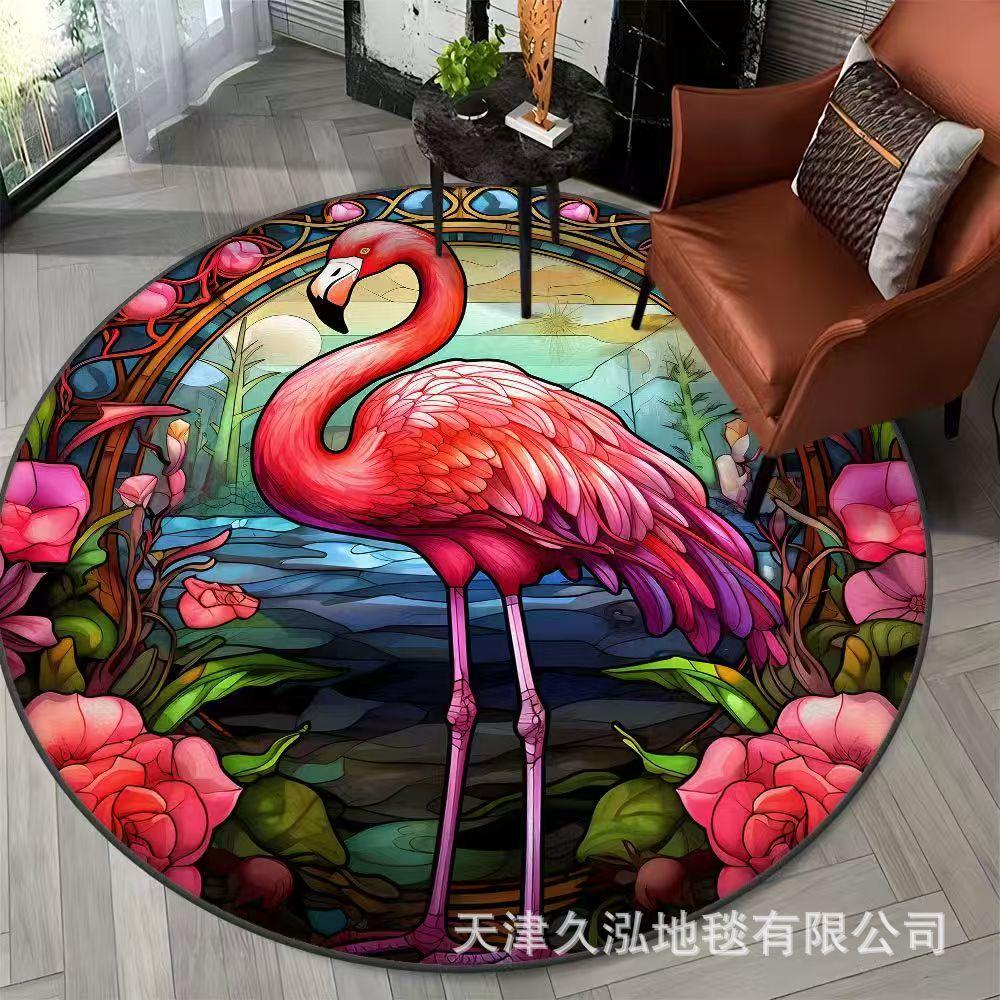 Circular Carpet Living Room Sofa Bedroom Floor Mat Foyer Dirt Resistant and Easy To Maintain Door Mat