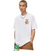 Li Ning T Shirts Unisex White Crew Neck Moderate Straight Fit AHST027-4