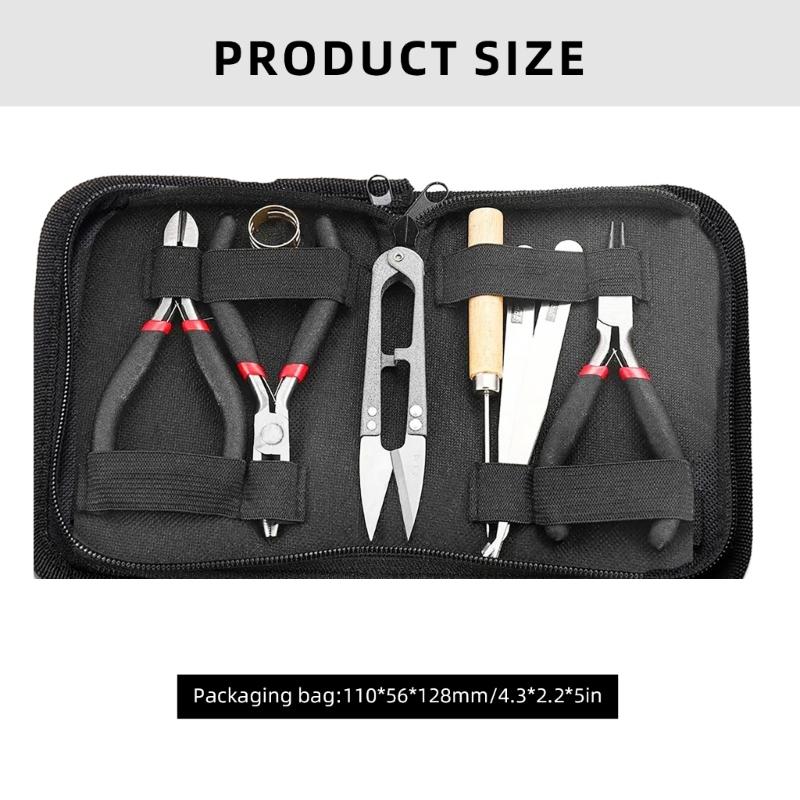8Pcs Jewelry Needle Nose Pliers Side Cutter Jewellery Pliers Wire Cutter Round Nose Pliers Set Jewellery Making Tool