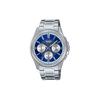50M Waterproof Quartz Watch Stainless Steel Band Men Watches Blue MTP-1375D-2A1V