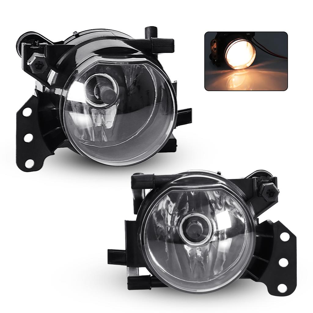 Car Lights Fog Lamp Assembly For BMW E46 E60 E61 2003 2004 2005 2006 2007 2008 LED Angel Eyes Halogen Front Bumper Headlight 12V