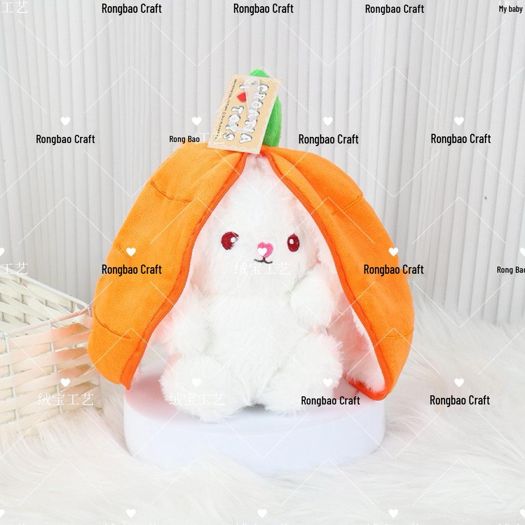 Erdbeer-Hase-Karotten-Plüschtier - Kinderpuppenfigur für Hochzeiten oder Geburtstage