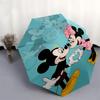 Mickey Mouse, Minnie Mouse Themed Automatic Opening and Closing Umbrella, Brightly Colored 8-rib Portable Umbrella, Suitable for Men and Wom