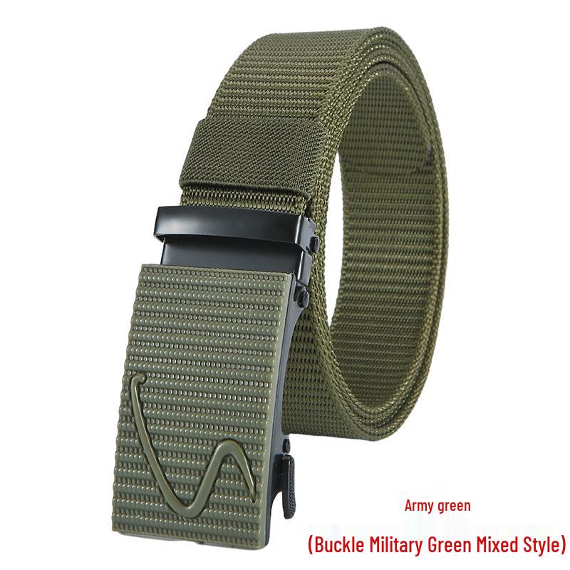 Men's Eco-friendly Nylon Tactical Belt with Automatic Buckle
