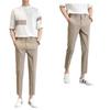European Style Men's Slim Fit Nine-Point Casual Suit Pants