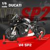 Spray 1:6 Ducati V4S V4SP2 Racing Motorcycle Model Diecast Alloy Motorbike Toy Boyfriend Gift Collection Miniature Voiture