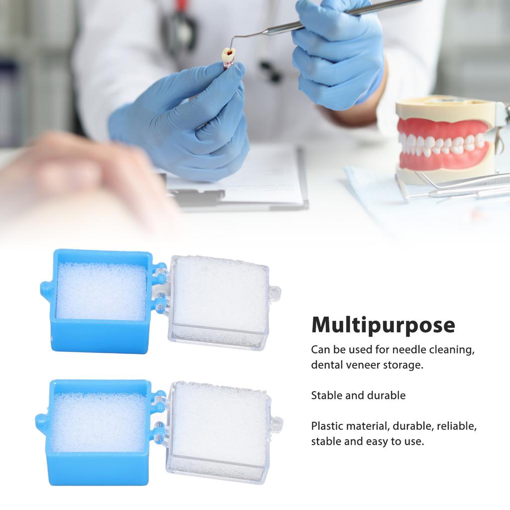 20pcs Dental Crown Boxes with Foam Plastic Dental Bridge Boxes Denture Crown Veneer Storage Case for Dental Laboratory Clinic