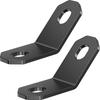 Kaedear Motorcycle Universal Stainless 2mm Universal Set of Custom Brackets X 2 X 20 X 27 X Brackets, Steel, Thick, Fit, 2, (KDR-YX-L45-2M8) (M8