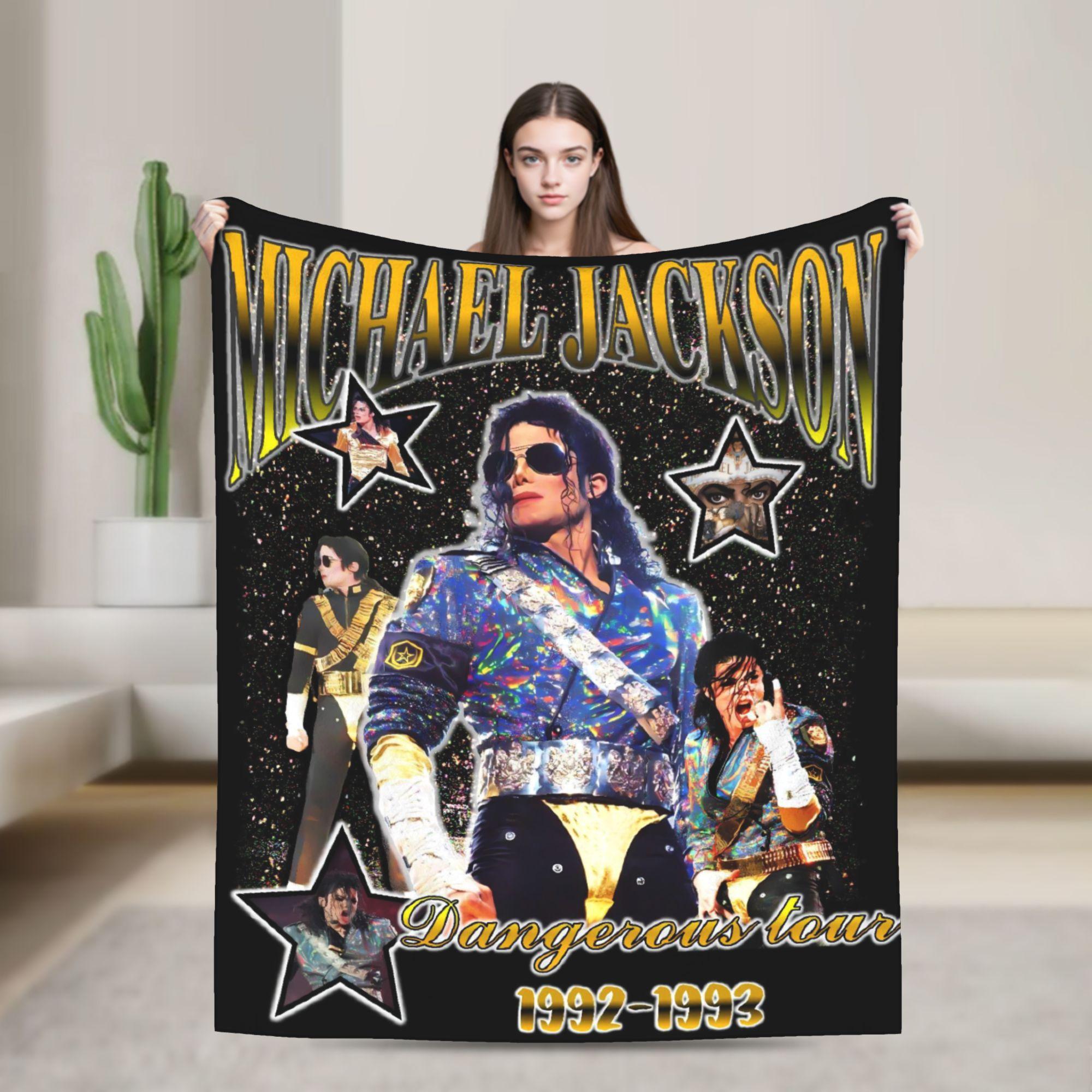 Michael Jackson Blanket  Soft Warm Graphic Plush Throw Blanket For Bedroom Travel Flannel Bedspread Bed Cover 75x90cm
