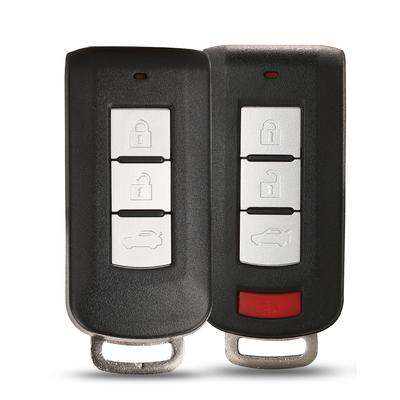 Jingyuqin 3/4 Buttons Remote Car Key Shell For Mitsubishi Outlander 2016 Lancer 10 Pajero Sport ASX L200 Smart Key
