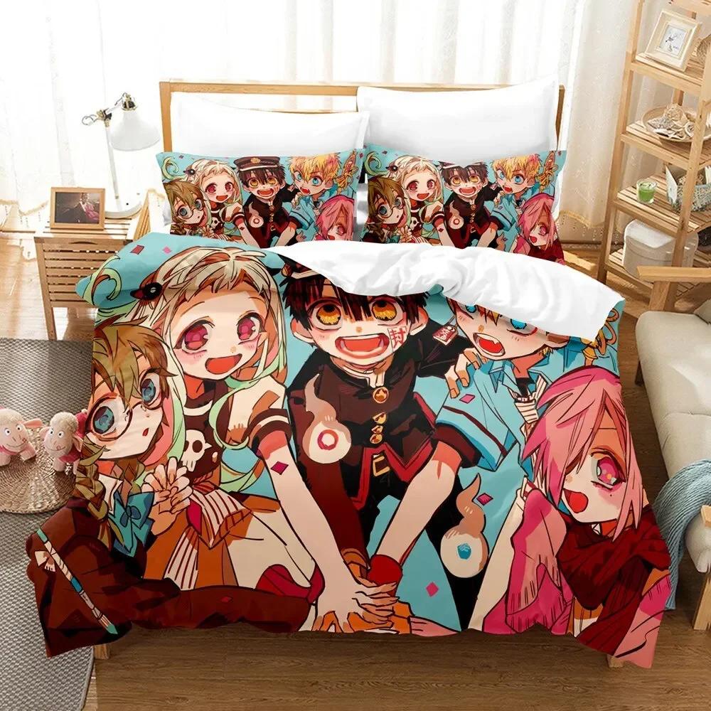 Hot Ground Boy Hanako-Kun Toilet Comfortable Duvet Quilt Cover Pillowcase Bedding Set Children Bedroom Decoration Home Textile