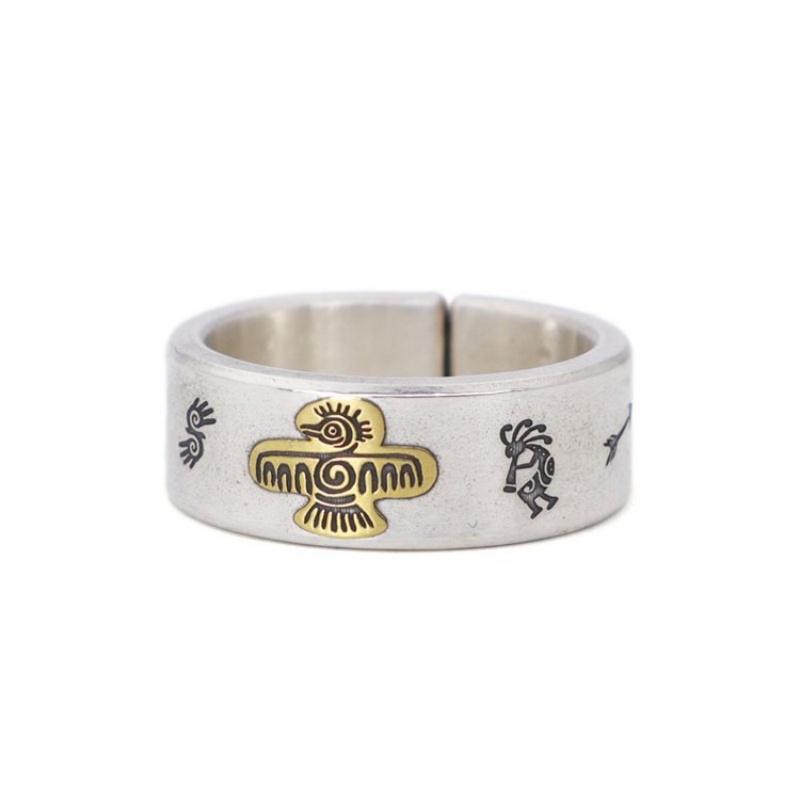 

Buyee 925 Sterling Silver Ring Finger Eagle Open Ring for Woman Men Fashion Unique Animal Punk Fine Jewelry Circle with Box resizable
