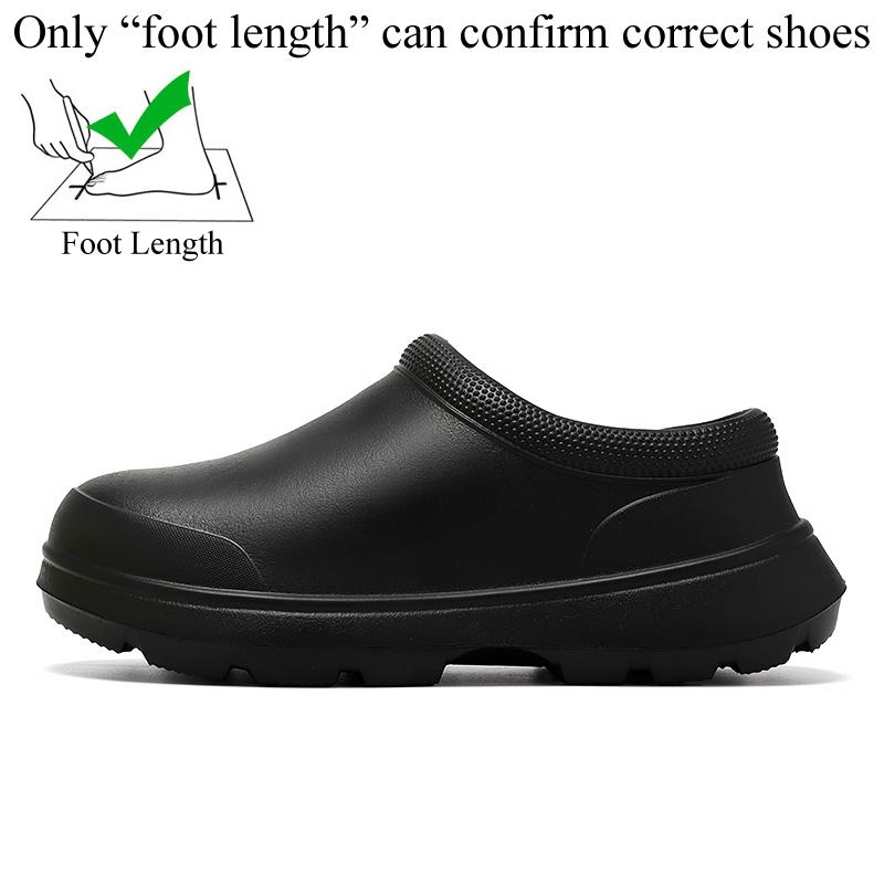 

Водонепроницаемая обувь для шеф-повара унисекс, обувь для повара из ЭВА, мужские и женские кухонные, ресторанные, маслостойкие резиновые сандалии, нескользящая садовая обувь 42-43