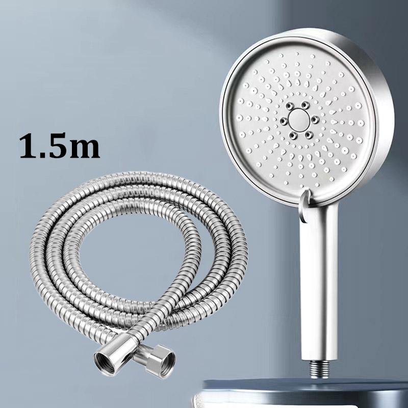 Pressurized Large Panel Shower Head 5 Modes Large Water Flow Multifunctional Bathroom Shower Head Set