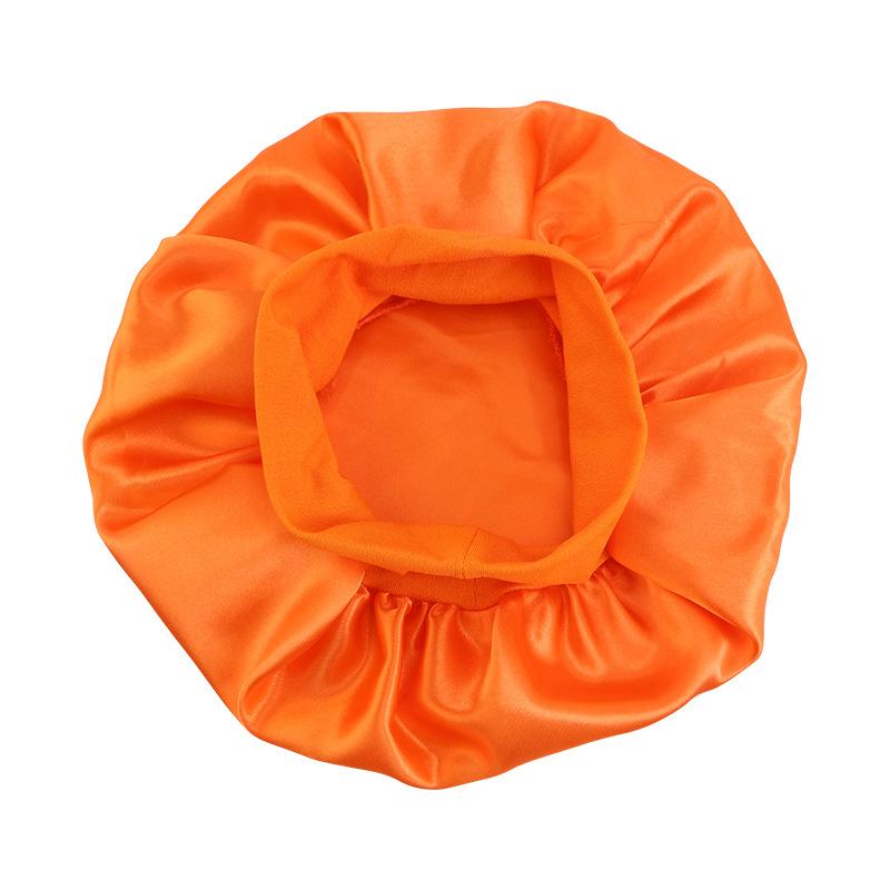 Children's candy-colored elastic headband round hat, nightcap, comfortable and breathable baby hair care hat, shower cap K-21