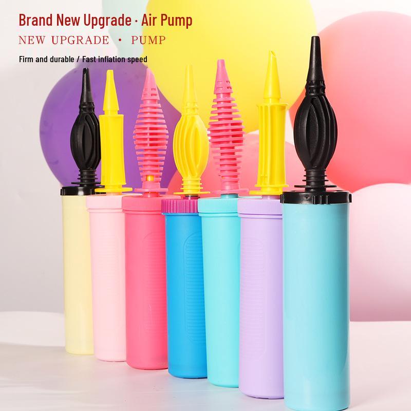 Macaron Bright Color Portable Two-Way Hand Push Wedding Balloon Inflator