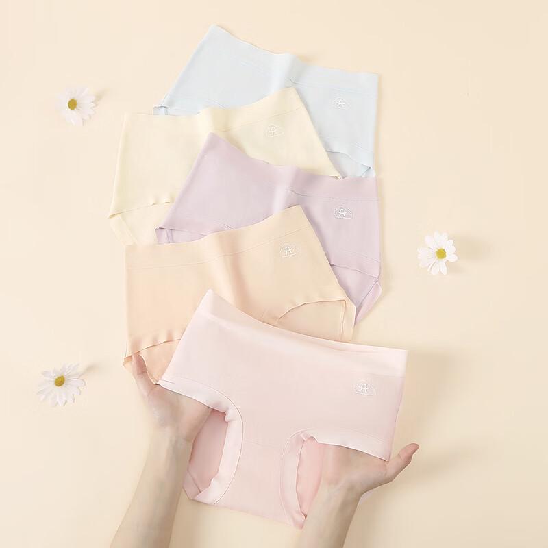 Fenteng Women's High-Waist Tummy Control Briefs 5-Pack