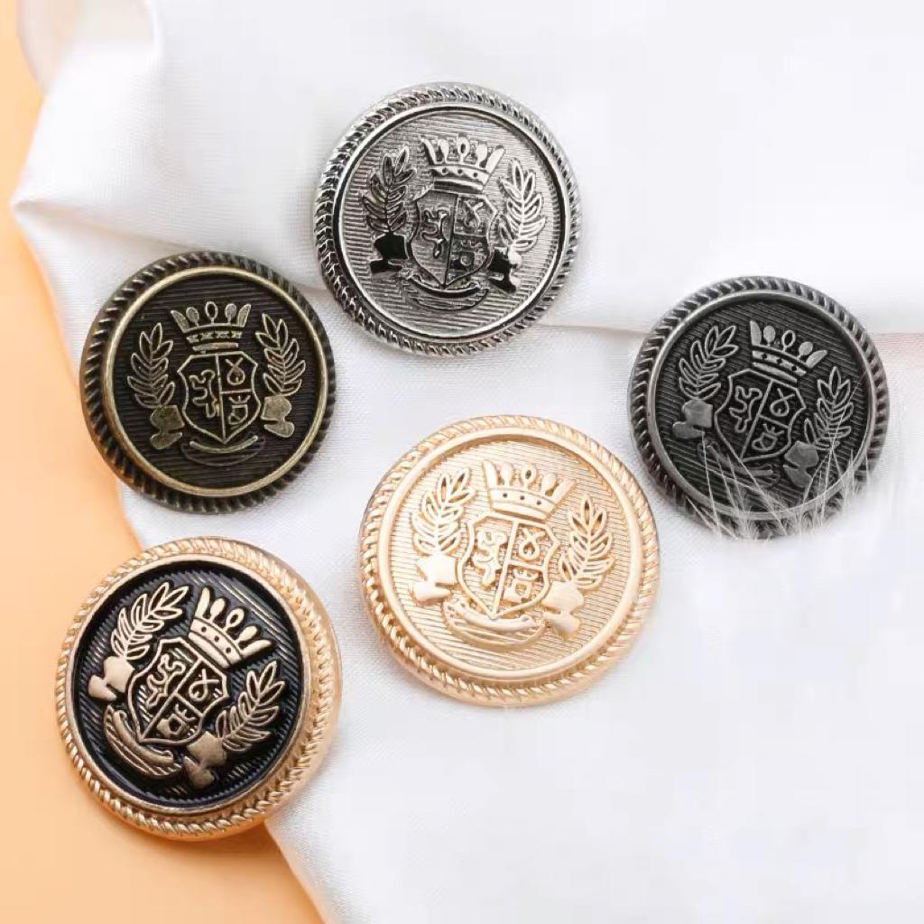 

Металлическая пуговица с короной, школьная форма JK, пальто, вязаная пуговица для свитера, универсальная декоративная пуговица