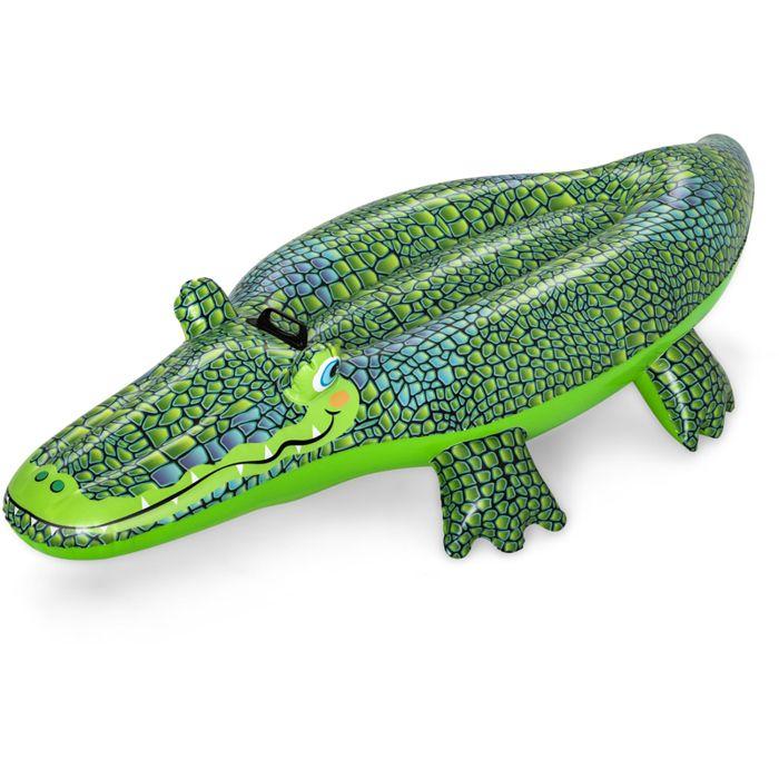 Jouet Gonflable Pour Enfants - BESTWAY - Crocodile - Vert - PVC - 148x67x29 Cm