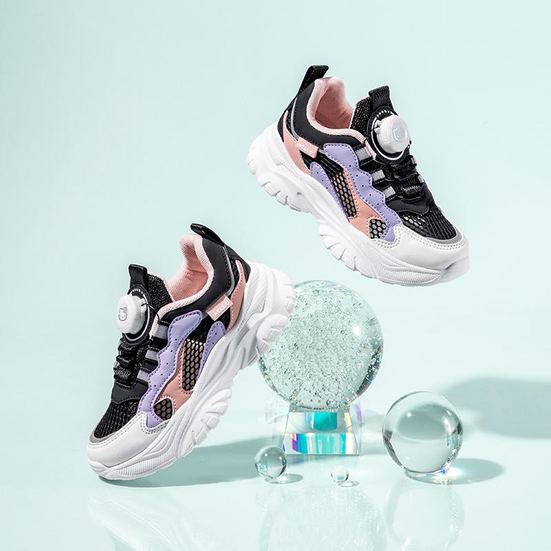 Kaiti Cat Children's Shoes 2026 New Thick Soled Shoes for Girls' Summer Cute and Fun Children's Sports Shoes