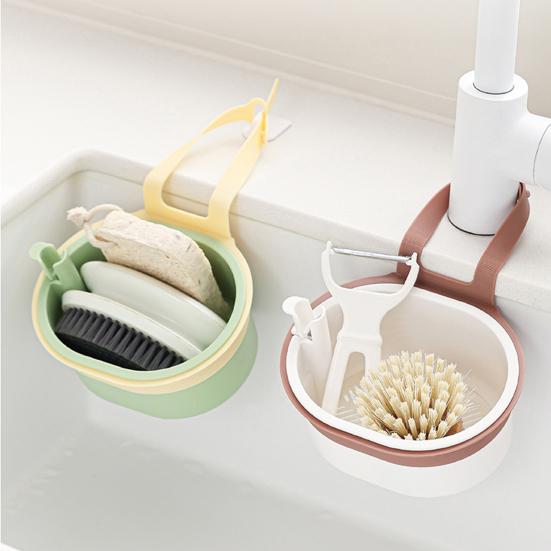Sink Drain Basket Detachable Easy To Clean Multi-Use Adjustable Faucet Hanging Strainer Kitchen Waste Catcher