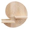 Solid Wood Shelf Coastal Wooden Wall Boho Floating Shelves with Dual Display Ledges Decorative Conch Shaped Organizer for Bedroom Bathroom Living Room