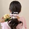Wear Headband Sweet Hair Tie Personality Printed Daily Lace Women Bow Cute Fashionable Scrunchie Jewelry