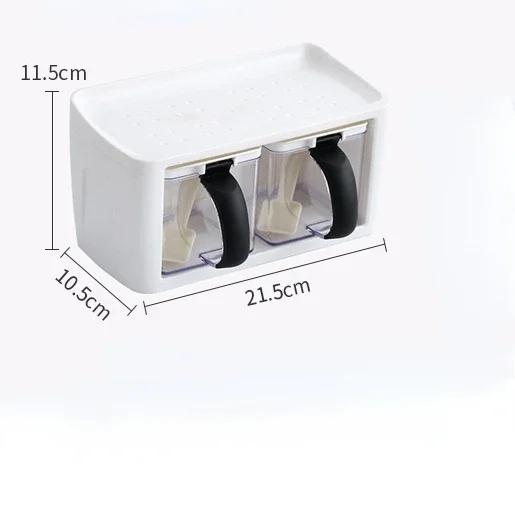 

Инструмент для специй, соленая коробка для приправ, кухонный набор, хозяйственная комбинированная пластиковая банка для приправ, ящик для хранения, органайзер для специй, кухонный инструмент