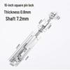 Enhanced Stainless Steel Anti-Theft Door Latch for Warehouse, Bathroom, and Wooden Doors - Surface Mounted Bolt.