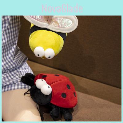 Cute Cartoon Bee And Ladybug Plush Dolls Cozy And Charming Stuffed Toys For Children