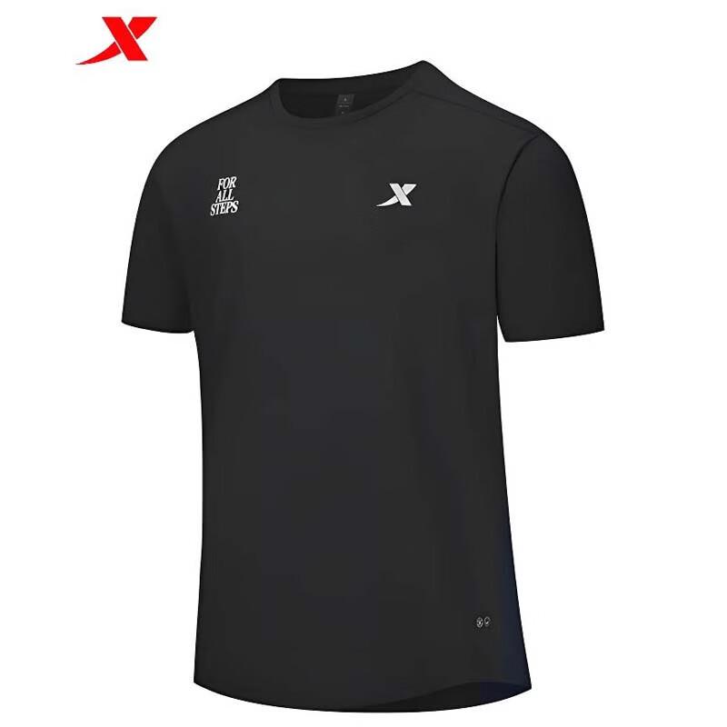 XTEP Men s Quick-Dry Marathon Running Short Sleeve T-Shirt S